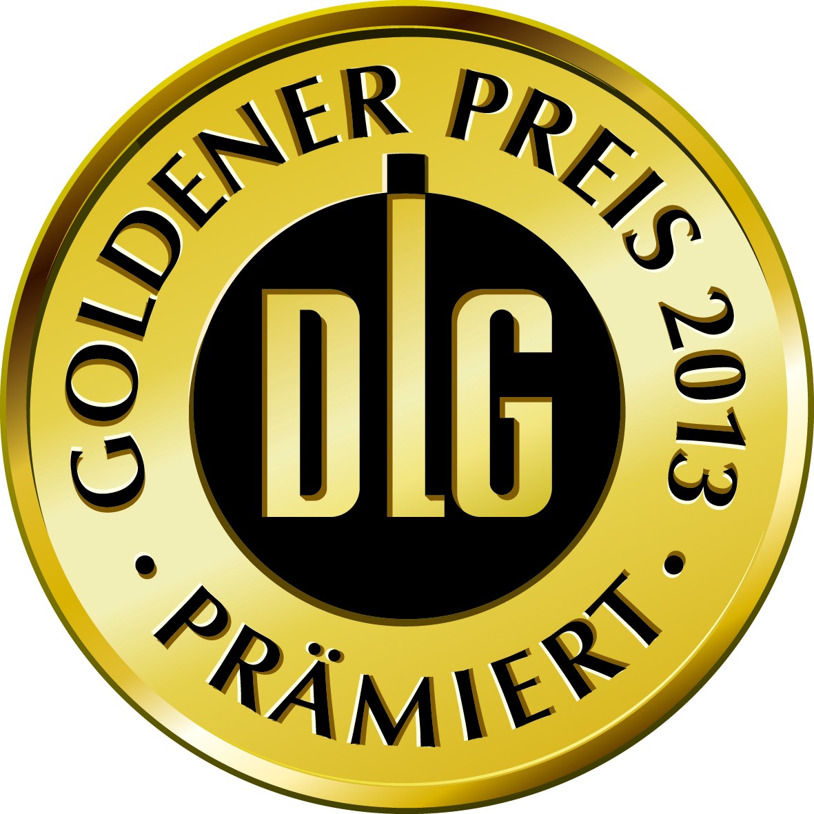 DLG-Siegel auf goldener Plakette