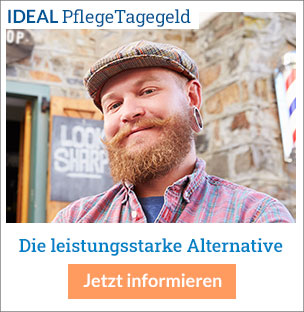 IDEAL PflegeTagegeld - Die leistungsstarke Alternative.