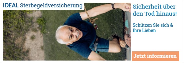 IDEAL SterbeGeld - Sicherheit über den Tod hinaus.