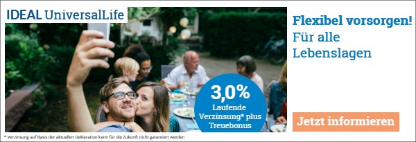 IDEAL UniversalLife - Für alle Lebenslagen flexibel vorsorgen!